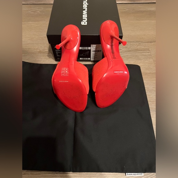 Alexander Wang Sienna Mule Lycra Bright Red 39 9 SOLD OUT - Picture 6 of 6